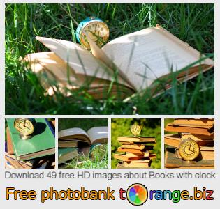 images free photo bank tOrange offers free photos from the section:  books-clock
