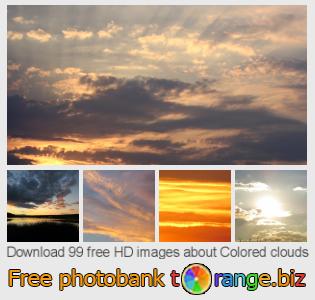 images free photo bank tOrange offers free photos from the section:  colored-clouds