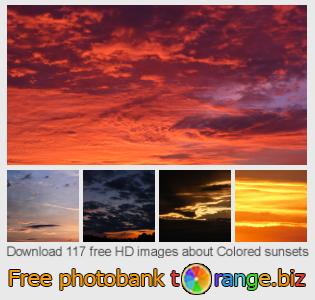 images free photo bank tOrange offers free photos from the section:  colored-sunsets