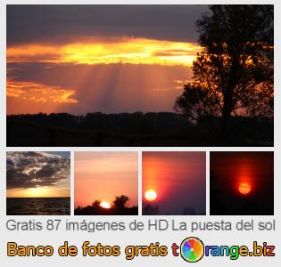 Banco de imagen tOrange ofrece fotos gratis de la sección:  la-puesta-del-sol