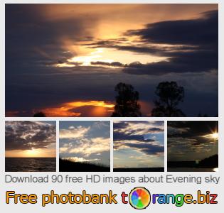 images free photo bank tOrange offers free photos from the section:  evening-sky