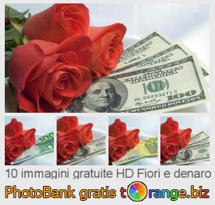 Banca Immagine di tOrange offre foto gratis nella sezione:  fiori-e-denaro