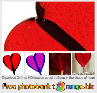 images free photo bank tOrange offers free photos from the section:  lollipop-shape-heart
