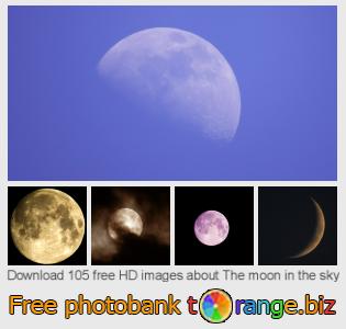 images free photo bank tOrange offers free photos from the section:  moon-sky