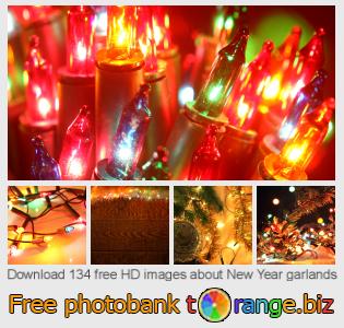 images free photo bank tOrange offers free photos from the section:  new-year-garlands