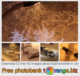 images free photo bank tOrange offers free photos from the section:  night-snowfall-city