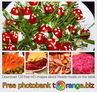 images free photo bank tOrange offers free photos from the section:  ready-meals-table