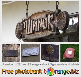 images free photo bank tOrange offers free photos from the section:  signboards-tablets