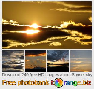 images free photo bank tOrange offers free photos from the section:  sunset-sky