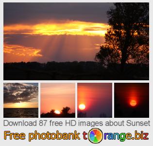 images free photo bank tOrange offers free photos from the section:  sunset