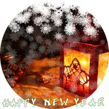FX №108082 Christmas background circle frame happy new year