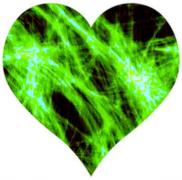 FX №116601 Abstract green heart