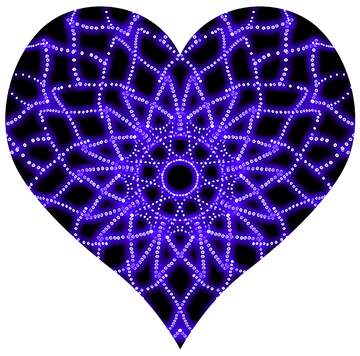 FX №117396 Net shaped heart