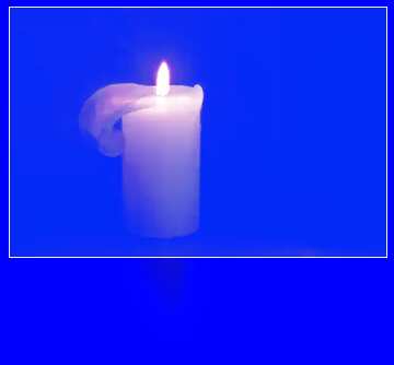 FX №118508 Candle blue card