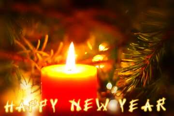 FX №127598 happy new year candle
