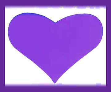 FX №141010 purple love heart