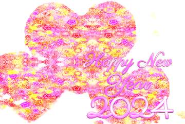 FX №148057 Celebratory hearts nappy new year 2024
