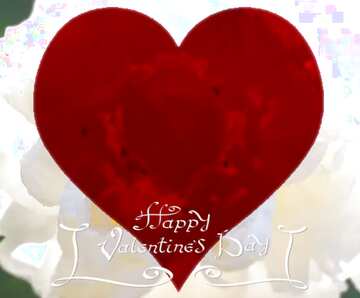 FX №149723 Flower Heart background Happy Valentine`s Day