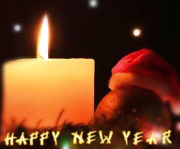 FX №15751 New year picture with candle