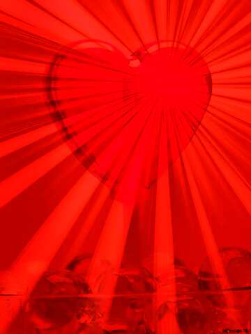 FX №153059 red rays of heart