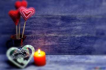 FX №158571 Love background with candles blue