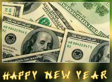 FX №16781 Dollars happy new year