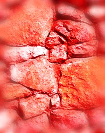 FX №161959 red stone  masonry rubble texture.