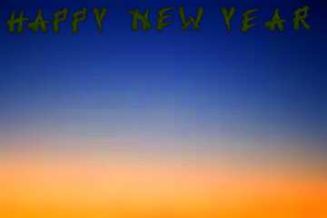 FX №168335 happy New Year sunset gradient