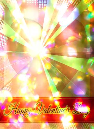 FX №170860 Color blurred Happy Valentine`s Day card
