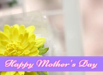 FX №171131 Yellow flower of foamirana Pretty Lettering Happy Mothers Day