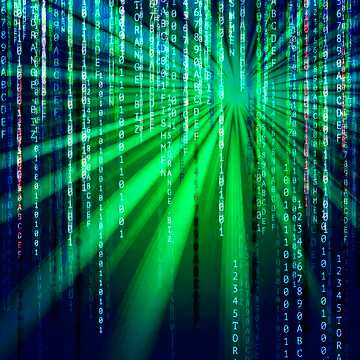 FX №172116 Digital enterprise matrix style background Digital Abstract technology background with binary code...