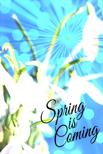 FX №175731 Background cards flowers Spring is coming