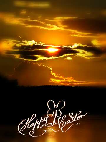 FX №176369 Beautiful sunset Happy Easter