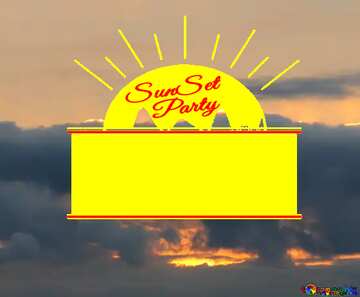 FX №176125 Beautiful Sunset Party card