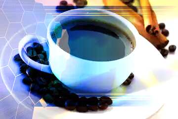 FX №176589 Coffee Tech business information concept image for presentation