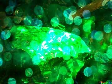 FX №176959 Emerald overlay bokeh lights background