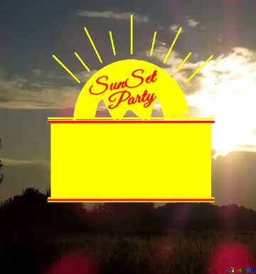 FX №176133 Sunset wallpapers for desktop Sunset Party card