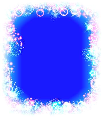 FX №177768  Frame multi-colored light blue  background