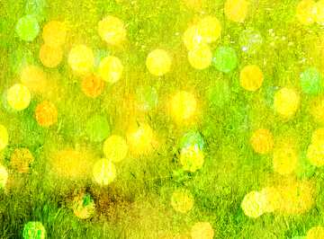 FX №177703 Lawn texture overlay bokeh lights background