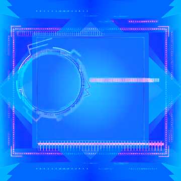 FX №178429  blue digital frame  concept