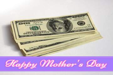 FX №178087 Dollars Happy Mothers Day Background