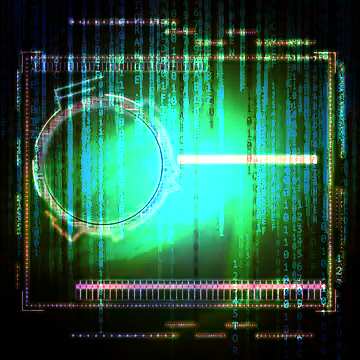 FX №178254  Futuristic Digital technology binary code concept for electronic background