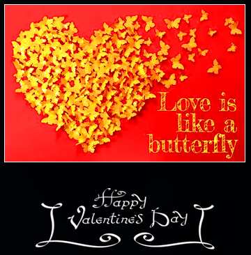 FX №179796  Love butterfly Happy Valentines Day