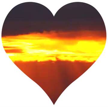 FX №18953 Heart of sunset