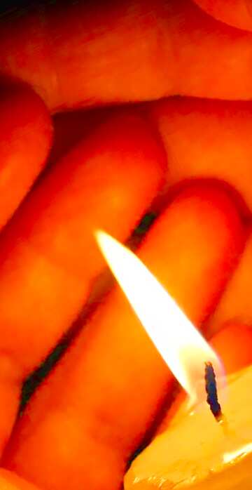 FX №18138 Image for profile picture Candle and hands.