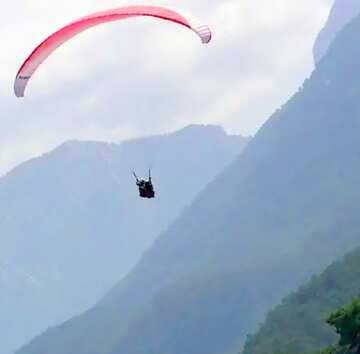 FX №18411 Image for profile picture Parachute in the mountains.