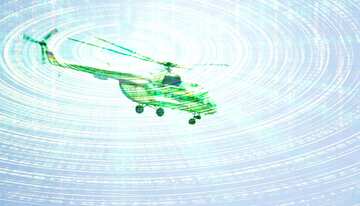 FX №180819  helicopter Technology background