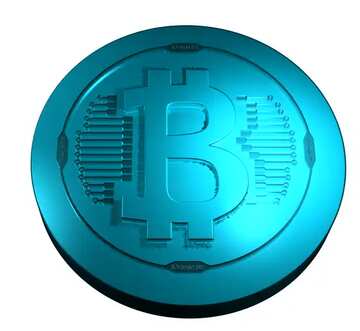FX №181865 Bitcoin blue