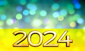 FX №182733 2022 gold digits Sunset Gradient   Happy New Year bokeh background