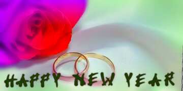 FX №182850 Happy new year Rosa and rings.